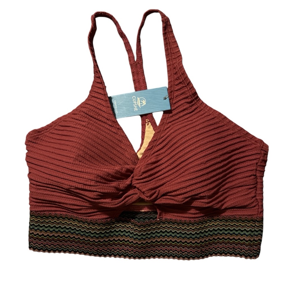 NWT Cupshe swim bikini top size Medium